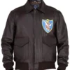 Flying Tiger WWII A-2 Aviator Dark Brown Leather Jacket 1 Flying Tiger WWII A-2 Aviator Dark Brown Leather Jacket -Us Military Jacket Flying Tiger WWII A 2 Aviator Dark Brown Leather Jacket