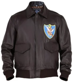 Flying Tiger WWII A-2 Aviator Dark Brown Leather Jacket