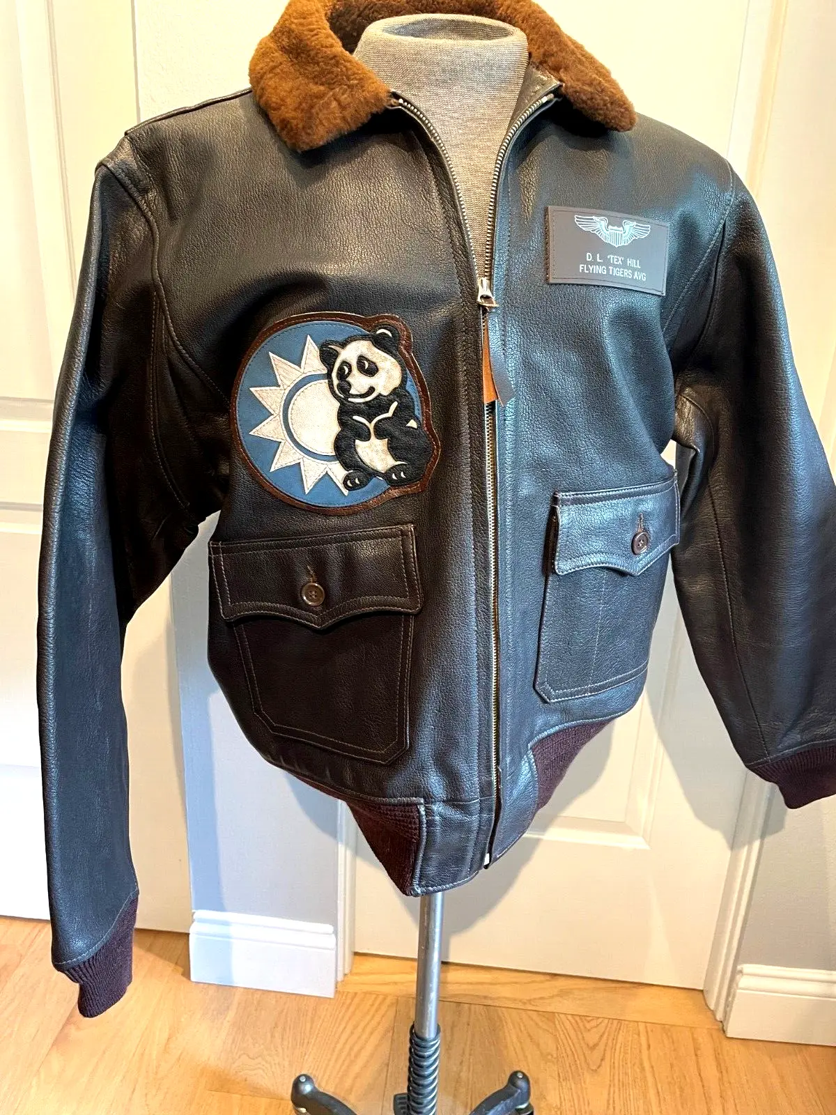 Flying Tigers Goatskin G-1 Black Leather Flight Jacket 3 Flying Tigers Goatskin G-1 Black Leather Flight Jacket