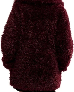 Free People Sophie Faux Fur Vineyard Grape Peacoat -Us Military Jacket Free People Sophie Faux Fur Vineyard Grape Peacoat