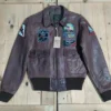 Freedom Stinson Beach Leather Type G-1 USN Full Patch Jacket 1 Freedom Stinson Beach Leather Type G-1 USN Full Patch Jacket -Us Military Jacket Freedom Stinson Beach Leather Type G 1 USN Full Patch Jacket 1