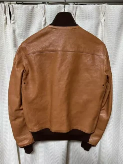 Freewheelers A-1 Brown Leather Bomber Flight Jacket -Us Military Jacket Freewheelers A 1 Brown Leather Bomber Flight Jacket