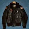 G-1 Black Leather Flight Helicopter Pilot Jacket