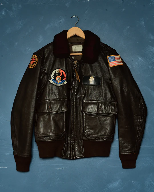 G-1 Black Leather Flight Helicopter Pilot Jacket 3 G-1 Black Leather Flight Helicopter Pilot Jacket