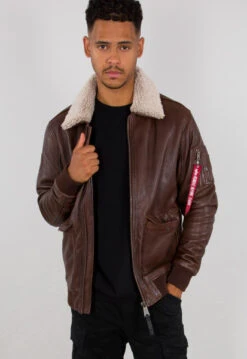 G-1 Brown Leather Bomber Jacket