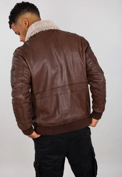 G-1 Brown Leather Bomber Jacket 4 G-1 Brown Leather Bomber Jacket - Image 2