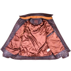 Goatskin Leather Ranch Jacket 11 Goatskin Leather Ranch Jacket -Us Military Jacket Goatskin Brown Leather Ranch Jacket