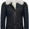 Hartland B-3 WW2 Leather Sheepskin Jacket With White Fur -Us Military Jacket Hartland B 3 WW2 Leather Sheepskin Jacket With White Fur 1