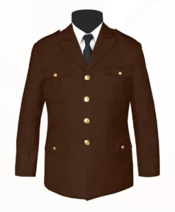 Honor Guard Brown Single Breasted Uniform Jacket
