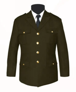 Honor Guard Olive Green Single Breasted Uniform Jacket