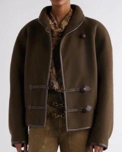 Isabel Marant Idelisa Bronze Wool & Cashmere Blend Coat