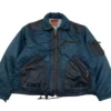 Japanese Brand Abitio Style Navy Blue B-3 Pacthwork Jacket