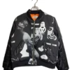 Kidill Anarchy Ma-1 Black Bomber Flight Jacket
