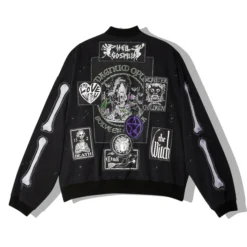 Kidill Men’s Black Patch Ma-1 Jacket 5 Kidill Men’s Black Patch Ma-1 Jacket -Us Military Jacket Kidill Mens Black Patch Ma 1 Jacket