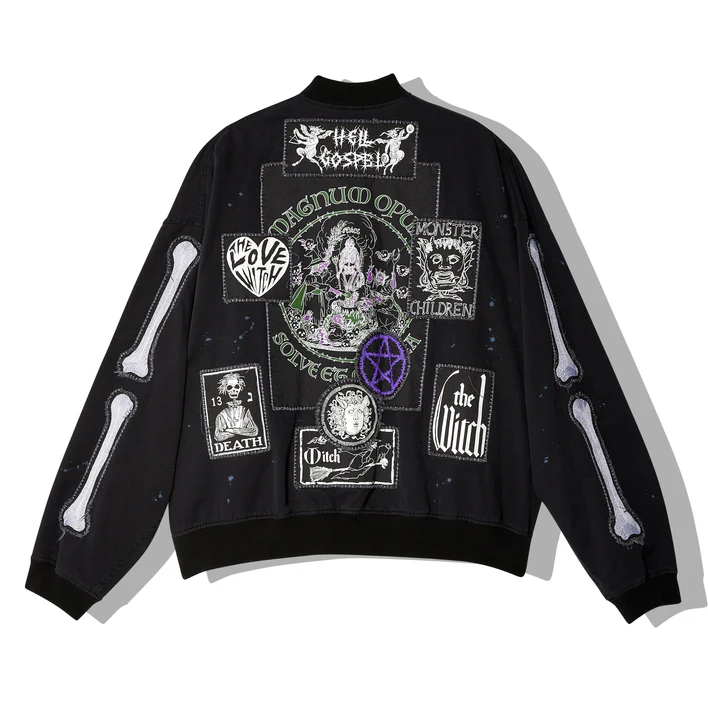 Kidill Men’s Black Patch Ma-1 Jacket 4 Kidill Men’s Black Patch Ma-1 Jacket - Image 2