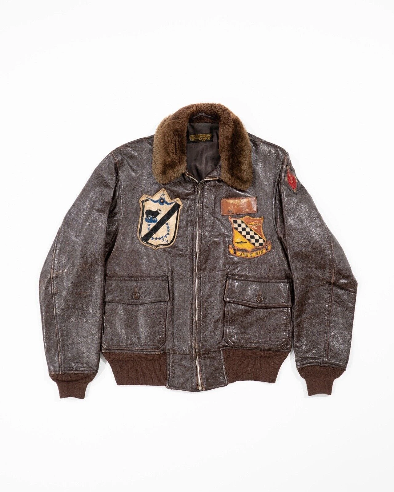 Korean War Pritzker Black Sheep G-1 Flight Jacket 3 Korean War Pritzker Black Sheep G-1 Flight Jacket