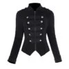 Ladies Black Military Parade Jacket