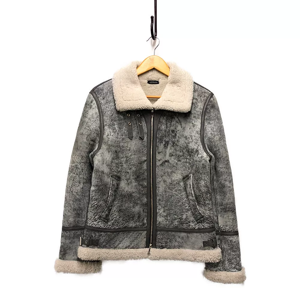 Loveless B-3 Sand Processing Shearling Jacket 3 Loveless B-3 Sand Processing Shearling Jacket