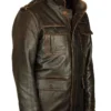 M-65 Brown Field Leather Jacket -Us Military Jacket M 65 Brown Field Leather Jacket 1