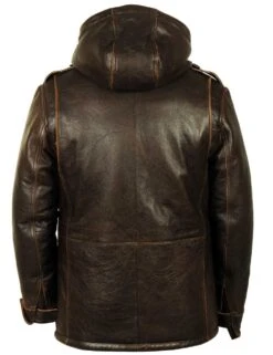 M-65 Cap Winter Brown Leather Field Jacket -Us Military Jacket M 65 Cap Winter Brown Field Jacket