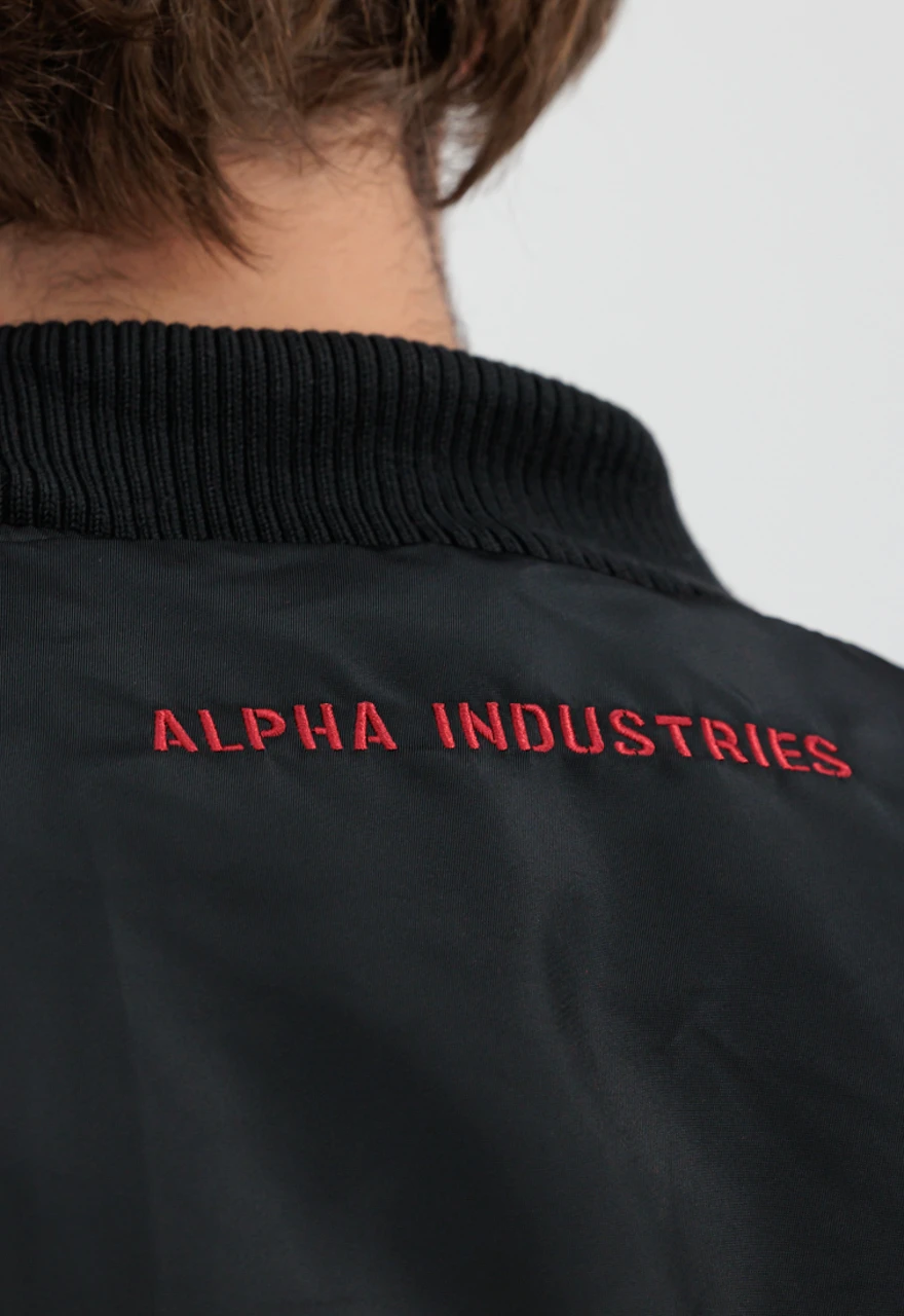 Alpha Industries Ma-1 Black And Red Hooded Jacket 7 Alpha Industries Ma-1 Black And Red Hooded Jacket - Image 5