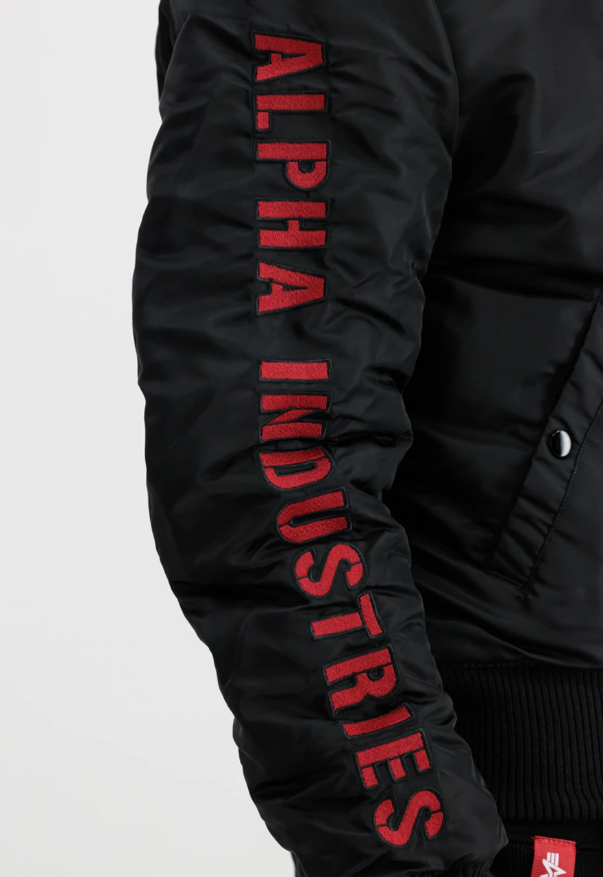 Alpha Industries Ma-1 Black And Red Hooded Jacket 8 Alpha Industries Ma-1 Black And Red Hooded Jacket - Image 6