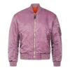 Ma-1 Flight Pilot Us Air Force Military Style Padded Pink Bomber Jacket -Us Military Jacket Ma 1 Flight Pilot Us Air Force Military Style Padded Pink Bomber Jacket 1