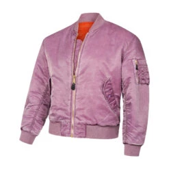 Ma-1 Flight Pilot Us Air Force Military Style Padded Pink Bomber Jacket -Us Military Jacket Ma 1 Flight Pilot Us Air Force Military Style Padded Pink Jacket 1