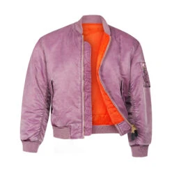 Ma-1 Flight Pilot Us Air Force Military Style Padded Pink Bomber Jacket -Us Military Jacket Ma 1 Flight Pilot Us Air Force Military Style Padded Pink Jacket