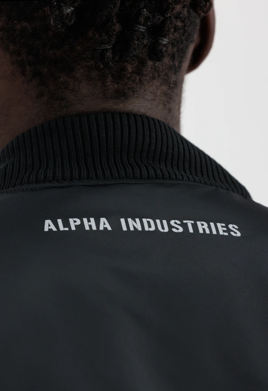 Alpha Industries Ma-1 Black And Reflective Hooded Jacket 13 Alpha Industries Ma-1 Black And Reflective Hooded Jacket - Image 11