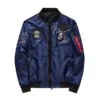 Ma 1 Navy Blue Flight Bomber Jacket -Us Military Jacket Ma 1 Navy Blue Flight Bomber Jacket