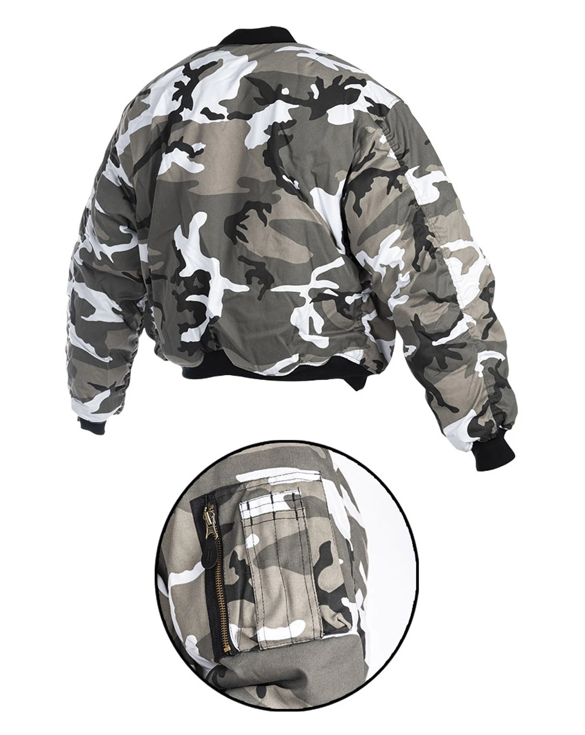 Ma-1 Pilot Nylon Bomber Jacket 4 Ma-1 Pilot Nylon Bomber Jacket - Image 2