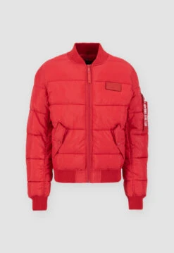Ma-1 Puffer Red Flight Bomber Jacket