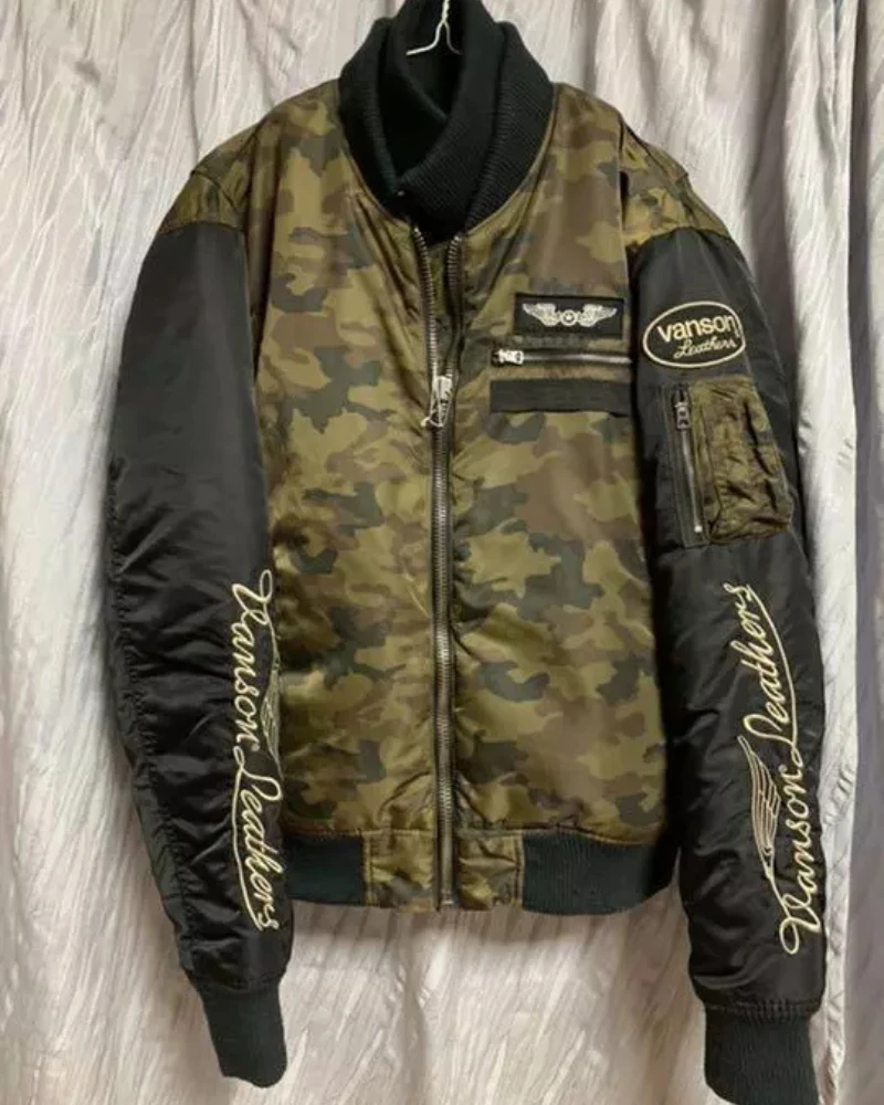 Ma-1 Vanson Camouflage Bike Jacket 3 Ma-1 Vanson Camouflage Bike Jacket