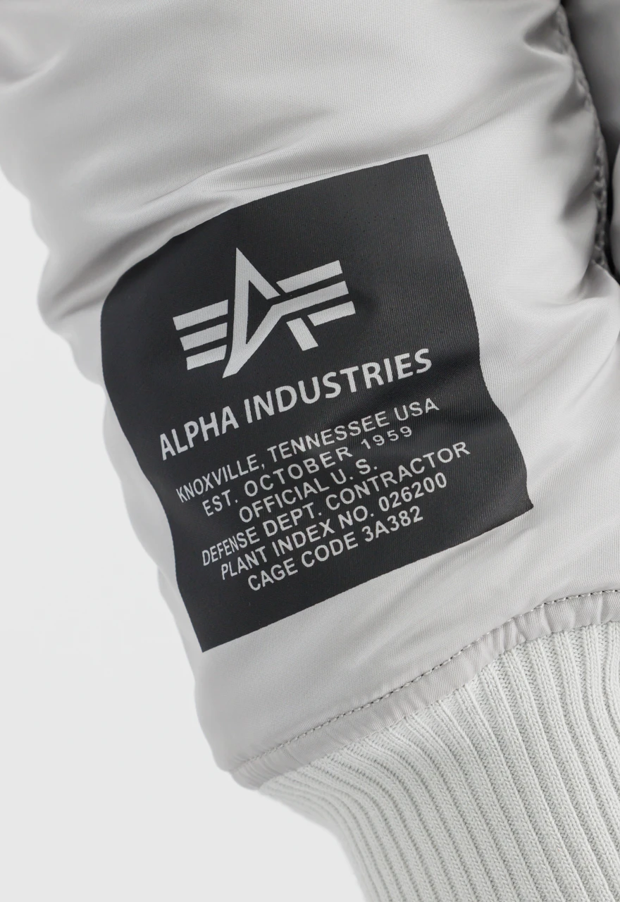 Ma-1 White Hooded Nylon Bomber Jacket 6 Ma-1 White Hooded Nylon Bomber Jacket - Image 4