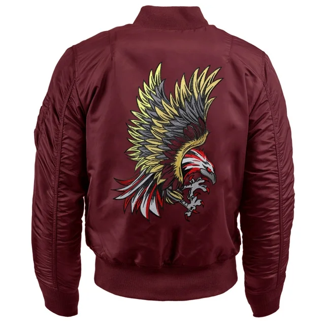 Ma Croix Mens Souvenir Ma-1 Flight Bomber Jacket 4 Ma Croix Mens Souvenir Ma-1 Flight Bomber Jacket - Image 2