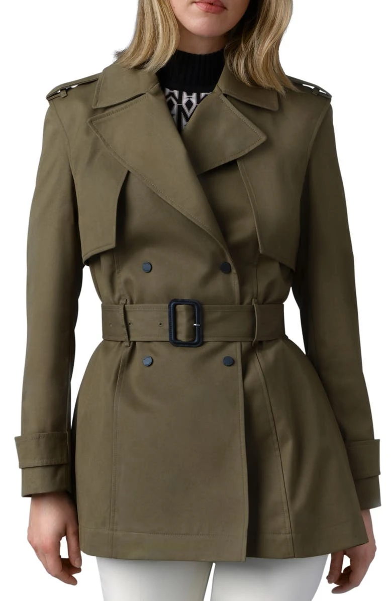 Mackage Adva Water Repellent Light Military Trench Coat 3 Mackage Adva Water Repellent Light Military Trench Coat