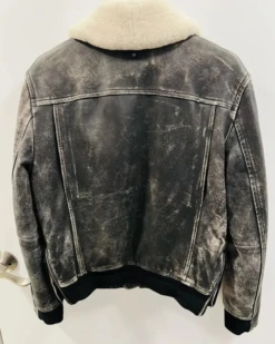 Mackage Aging Effect G-1 Style Leather Flight Jacket -Us Military Jacket Mackage Aging Effect G 1 Style Leather Jacket