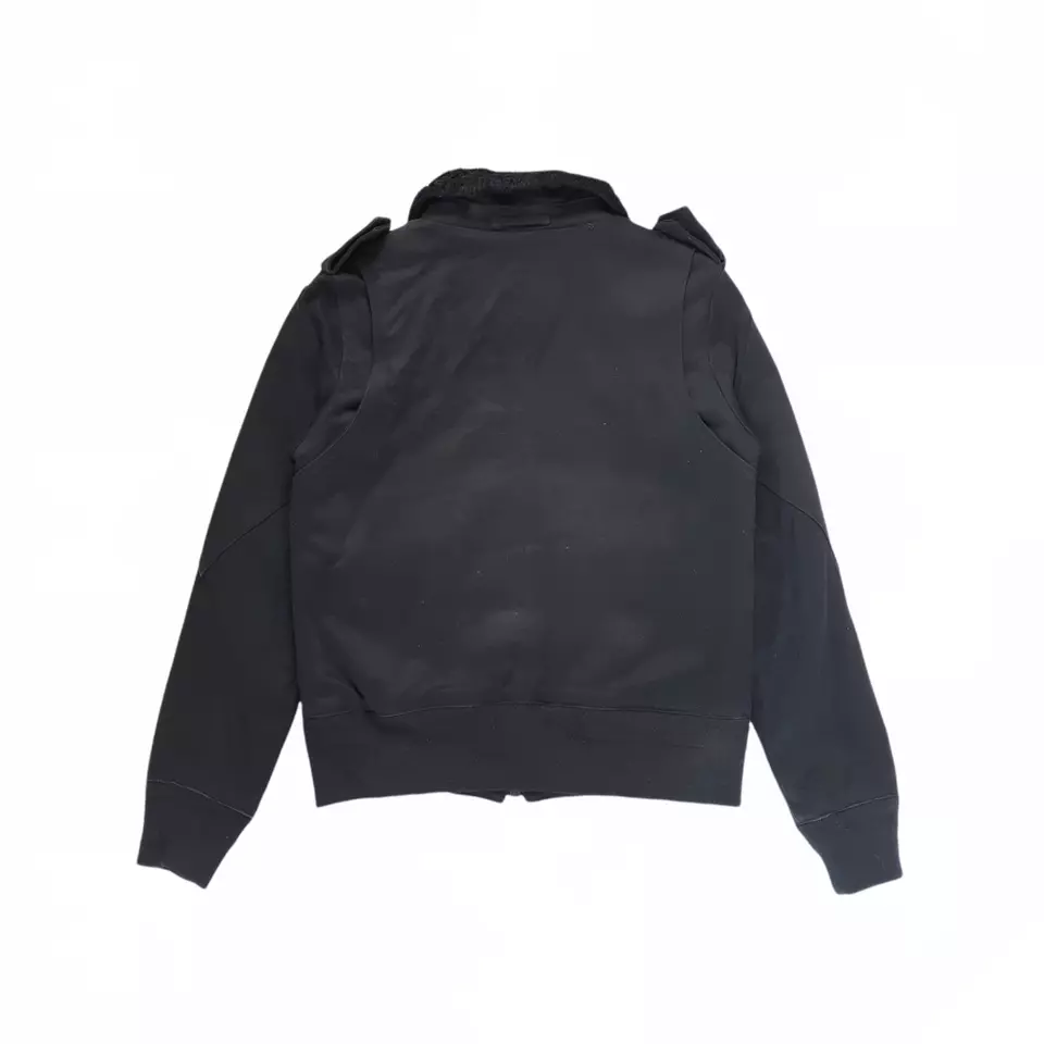 Macknight B-10 Black Cotton Military Jacket 4 Macknight B-10 Black Cotton Military Jacket - Image 2