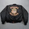 Marine Bulldogs Ma-1 Black Flight Bomber Jacket -Us Military Jacket Marine Bulldogs Ma 1 Black Flight Bomber Jacket 1