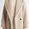 Max Mara Sand Olga Teddy Short Coat -Us Military Jacket Max Mara Sand Olga Teddy Short Coat 1