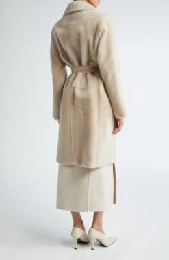 Max Mara Sand Ulzio Belted Camel & Mohair Coat -Us Military Jacket Max Mara Sand Ulzio Belted Camel Mohair Coat 1