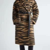 Max Mara Vidim Tiger Jacquard Wool & Alpaca Jacquard Coat -Us Military Jacket Max Mara Vidim Tiger Jacquard Wool Alpaca Jacquard Coat 1