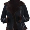 Meghan Shearling Fur Bomber Suede Jacket