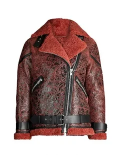 Wynonna Earp S04 Melanie Scrofano Shearling Fur Jacket