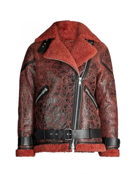 Wynonna Earp S04 Melanie Scrofano Shearling Fur Jacket 3 Wynonna Earp S04 Melanie Scrofano Shearling Fur Jacket