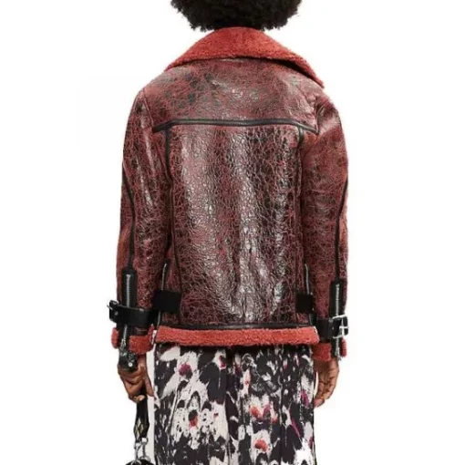 Wynonna Earp S04 Melanie Scrofano Shearling Fur Jacket 4 Wynonna Earp S04 Melanie Scrofano Shearling Fur Jacket - Image 2