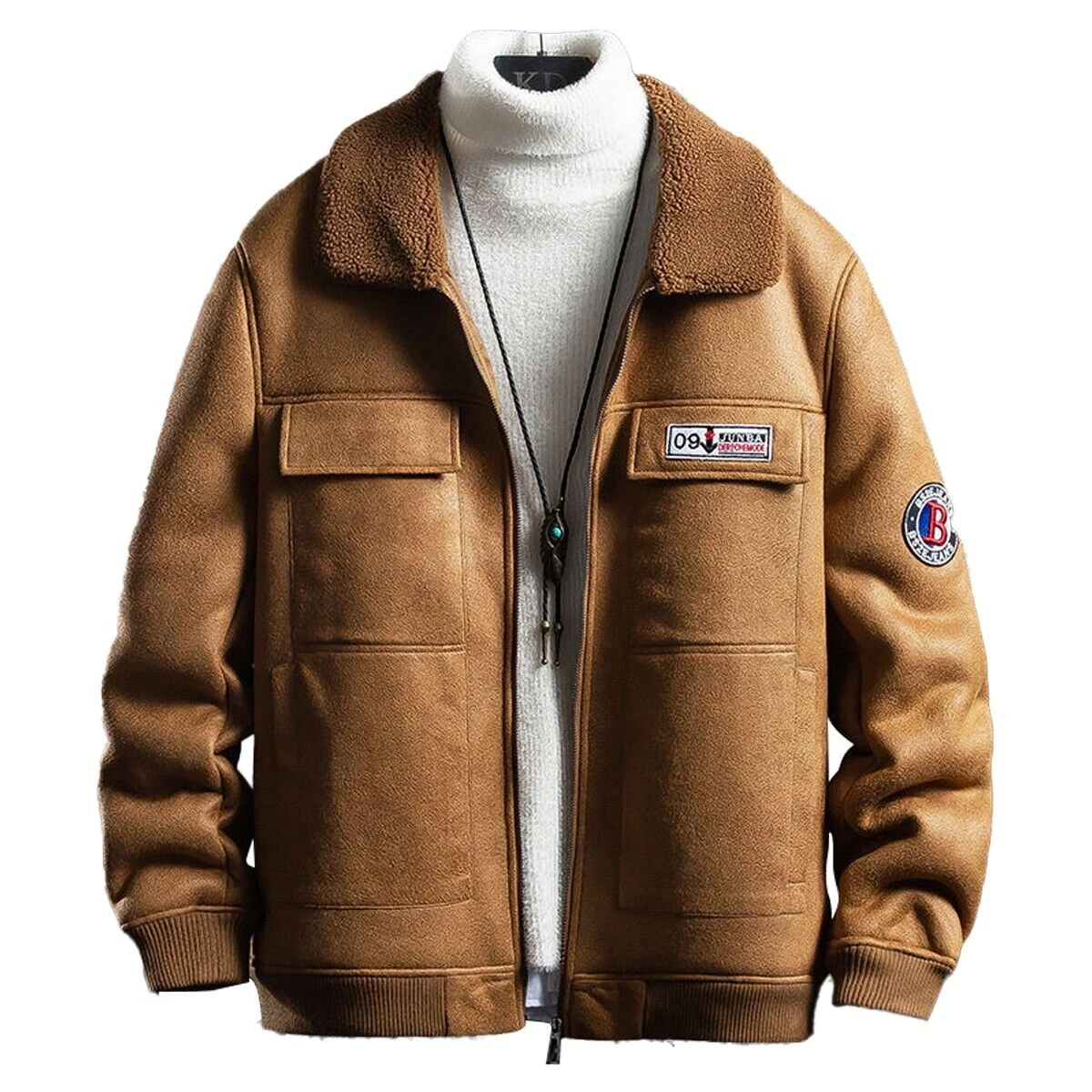 Men’s Air Force G-1 Aviator Sheepskin Sherpa Leather Jacket 3 Men’s Air Force G-1 Aviator Sheepskin Sherpa Leather Jacket