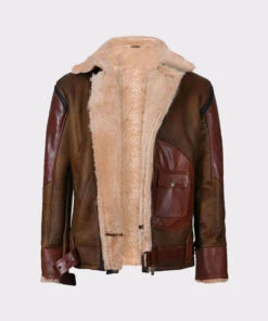 Aviator Raf B3 Men’s Leather Bomber Flying Jacket -Us Military Jacket Mens Aviator Raf B3 Leather Bomber Flying Jacket 3