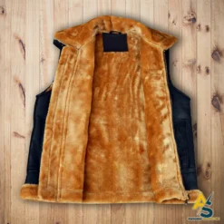 Men’s Aviator Raf B3 Real Shearling Bomber Flying Vest 7 Men’s Aviator Raf B3 Real Shearling Bomber Flying Vest -Us Military Jacket Mens Aviator Raf B3 Real Shearling Flying Vest